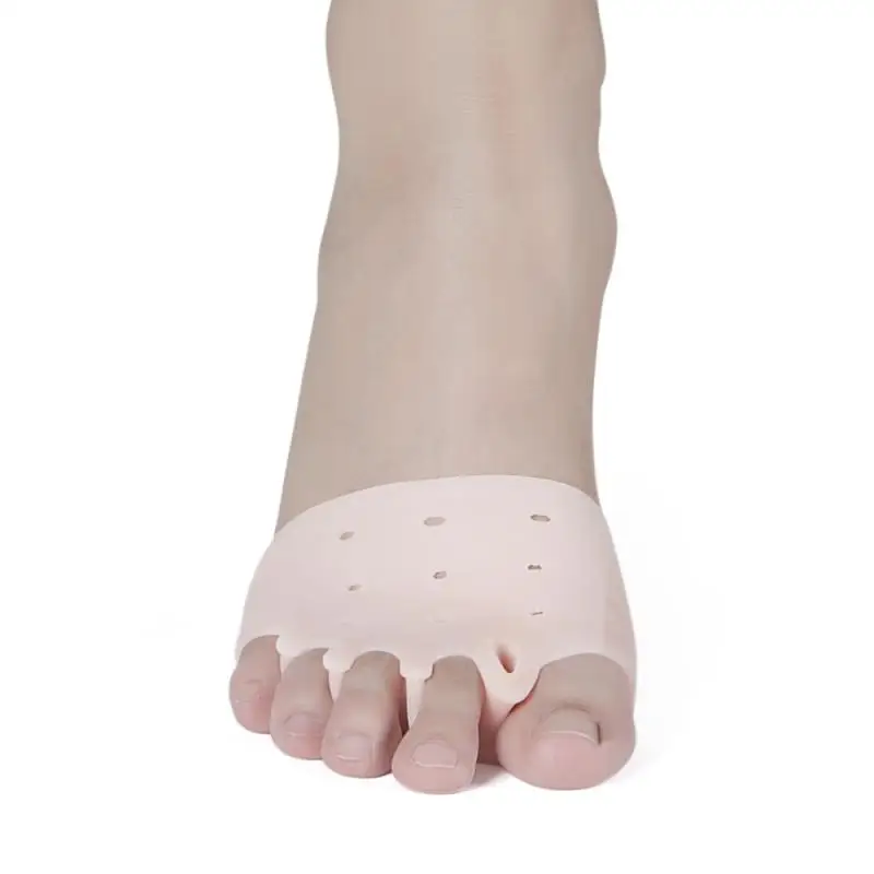 Toe Foot Corrector Pain Relief Corrector Braces Toes Separator Feet Care Tool Five Holes Hallux Valgus Orthodontic Braces