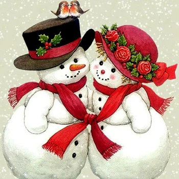 

5D Diamond Painting Christmas Snowman Embroidery Cross Stitch Home Decor
