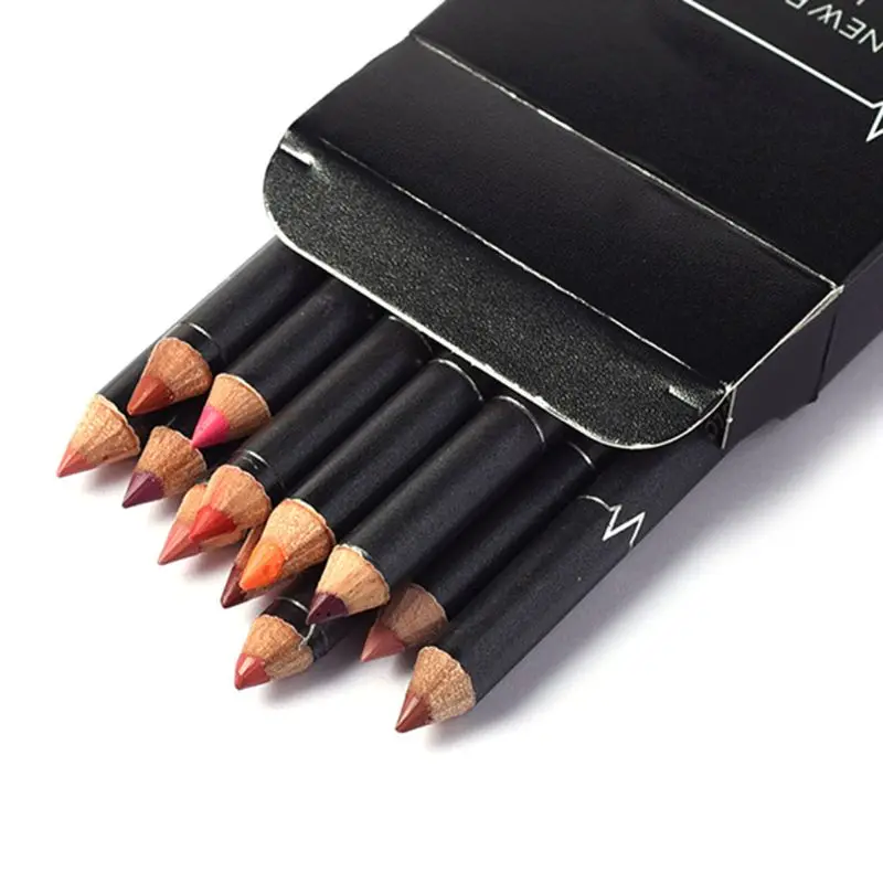 

12 PCS/Set Waterproof Lipstick Lip Liner Long Lasting Matte Lipliner Pencil Pen Cosmetics Tool