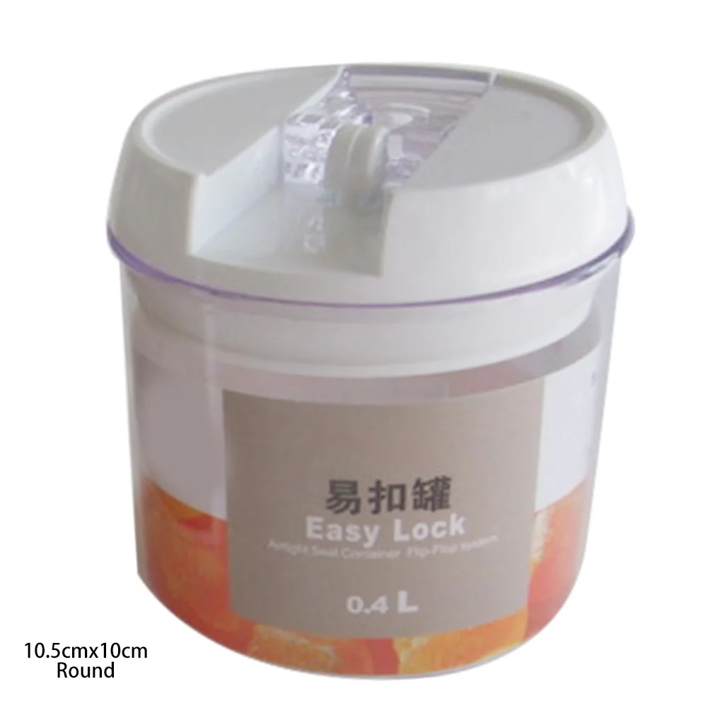 10.5cmx10cm Пластиковый герметичный контейнер для хранения пищевых продуктов, Баночки, Кухонный Контейнер для зерна HG99 - Цвет: 10.5cmx10cm