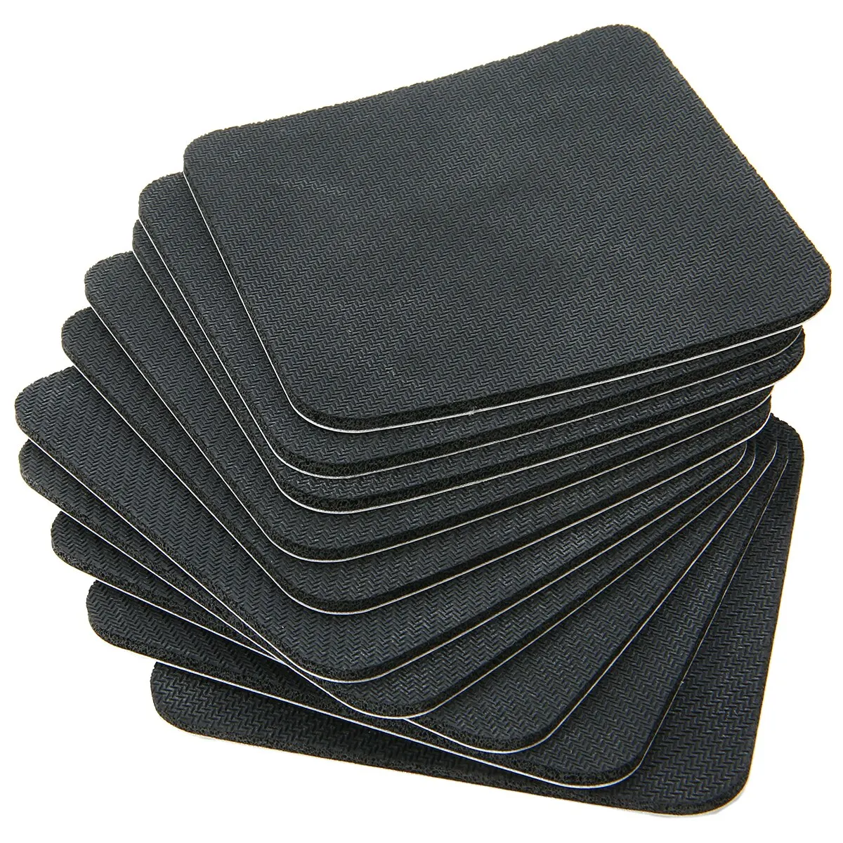 10Pcs Black Rubber Sublimation Coaster Blank Coaster Board Sublimation MDF Printing 95x95mm For Home Tools