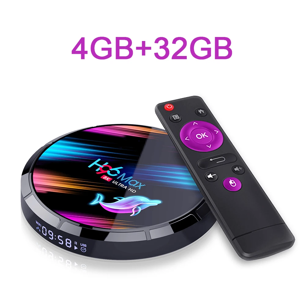 H96 Max X3 Amlogic S905X3 Android ТВ коробка 4G 128G Android 9,0 Смарт ТВ Box IPTV Set-Top Box 4K BT4.0 двухъядерный процессор Wi-Fi Media Player - Цвет: 4GB 32GB