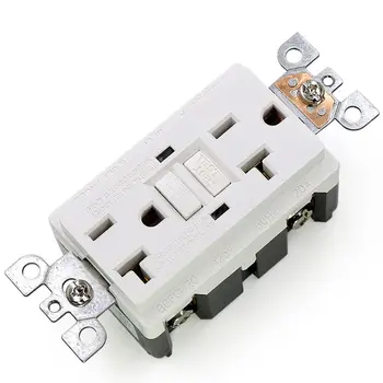

20A 125V GFCI Duplex Self-Test Tamper Resistant Receptacle Outlet Weather Heavy