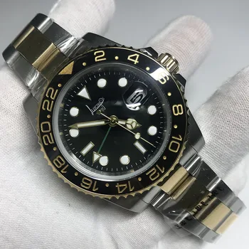 

Gold&Silver GMT AAA watch Ceramic Bezel sapphire glass Mechanical Automatic Movement Watch Luxury Sports Jubilee Watches