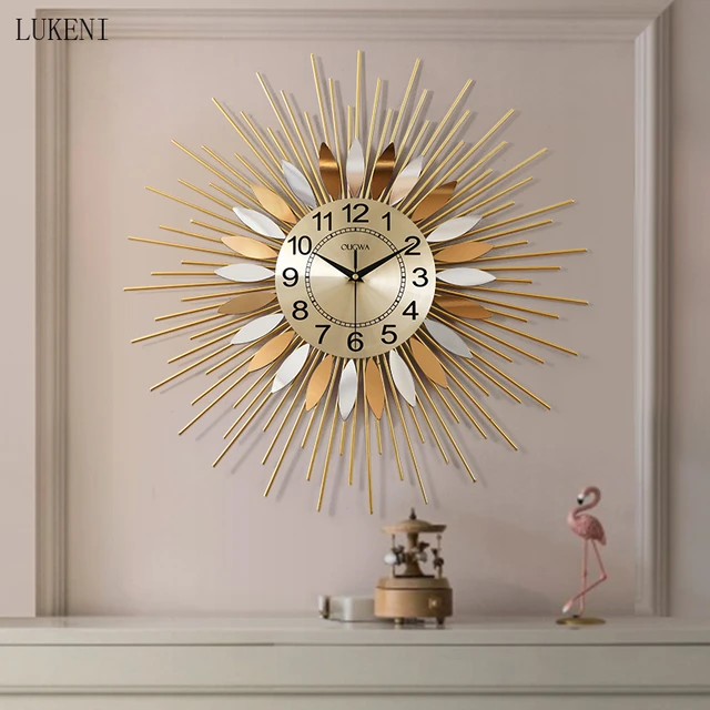 Wrought Iron Metal Wall Clocks