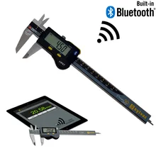 Sylvac swiss fez bluetooth construído-na saída de dados sem fio ip67 grande faixa de medição de tela 0-150mm pinças digitais 810.1506