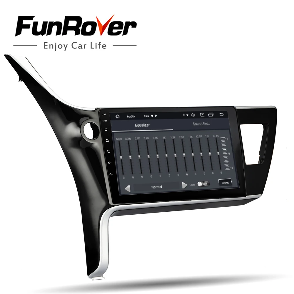 Cheap Funrover 2.5D+IPS Android 9.0 2 din Car radio Multimedia player For Toyota Corolla 2017 2018 dvd Navigation GPS radio stereo RDS 3