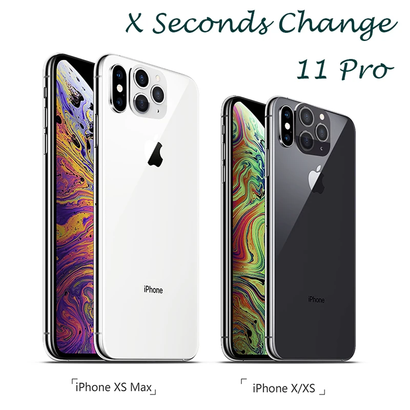 2 шт применимый iPhone Apple X XS MAX Seconds изменить для iPhone11 PRO MAX наклейка на рассеиватель Модифицированная крышка камеры чехол из титанового сплава