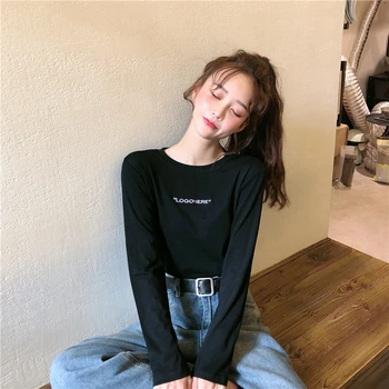 

PX2199 2020 new lazy style long-sleeved T-shirt women