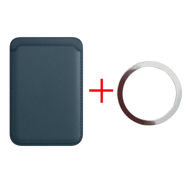 Original Magnetic Card Holder For APPLE iPhone 12 13 Pro Max mini Wireless Charging Magnetic iron ring Wallet Cover Accessories waterproof phone bag Cases & Covers