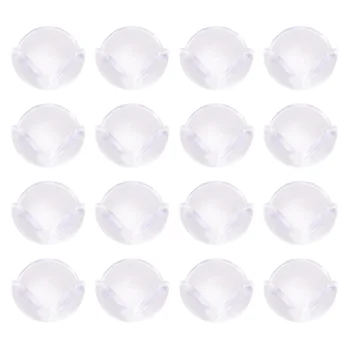 

100pcs Ball Shaped Baby Safety Guard Thickened Soft PVC Corner Edge Cushions Simple Design Desk Table Protector Cover (Transpare