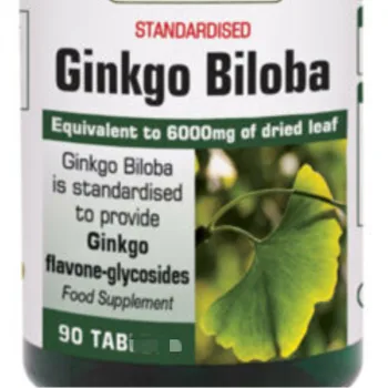 

Ginkgo Biloba 90 tabs 120mg equivalent to dried leaf 6000mg