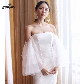 

bandage midi dress off shoulder mesh elegant white going out plus size tight dinner dresses for women wedding party robe chic