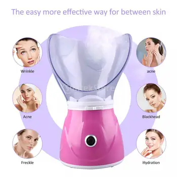 

Facial Steamer Nano Cleaner for Facial Sauna Spa BPA Free Warm Mist Face Humidifier Pores Cleansing UK
