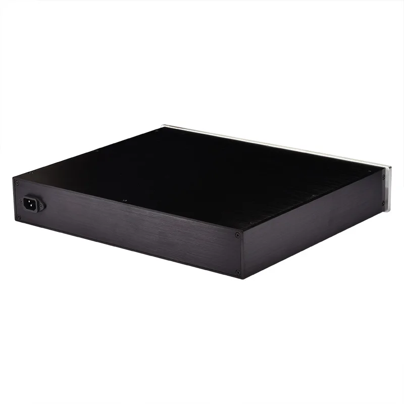 Carcasa de amplificador de aluminio tamaño W430 H70 L358, caja de preamplificador, fuente de alimentación, carcasa de bricolaje