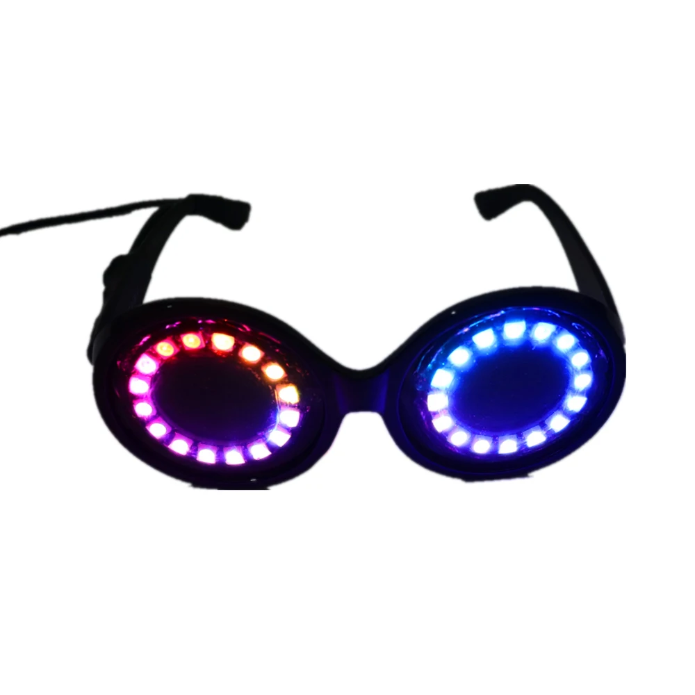 Полноцветные светодиодный очки цвета радуги s супер яркие Rave EDM вечерние DJ для