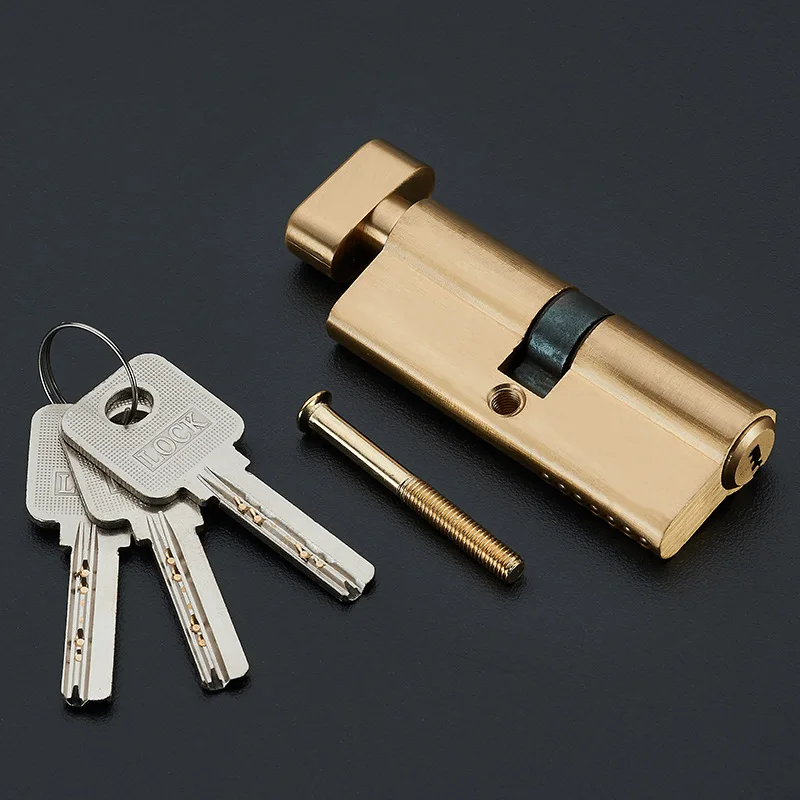 

Bedroom Lock Cylinder Fine Copper Anti-Theft Lock Cylinder Anti-Theft Anti-Violence Unlocking Indoor Wood Lock Cylinder