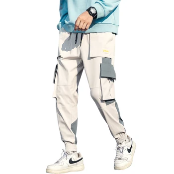 

Multi-pocket Casual Men Pants Harem Hip Pop Streetwear Sweatpants Hombre Male Fashion Cargo Pants Kargo Pants Men Trousers DD60M