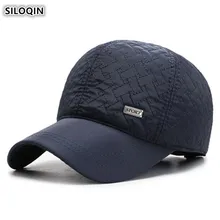 SILOQIN Снэпбэк Кепка зимняя новая бейсбольная кепка теплая зимне наушники шапка мужская Кепка Регулируемый размер Мужская брендовая Кепка s мужские шапки