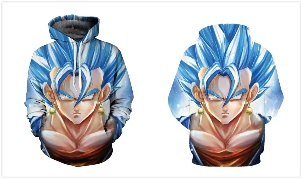 Dragon Ball Z Strong Goku 3D пуловер с капюшоном крутой мужской женский спортивный костюм уличная Толстовка Harajuku толстовки с капюшоном размера плюс