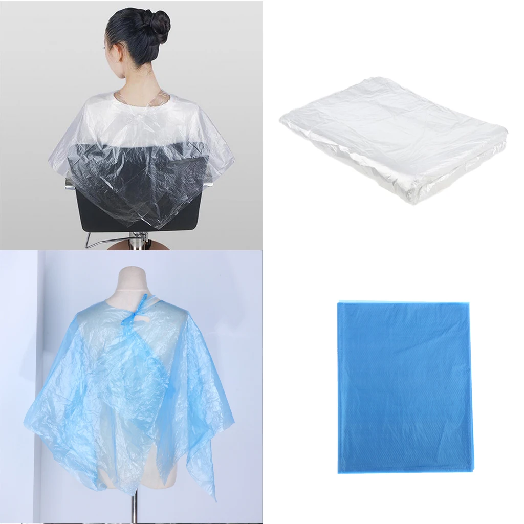 200pcs Disposable Hair Cutting Capes Set Salon Gown Apron Bibs for