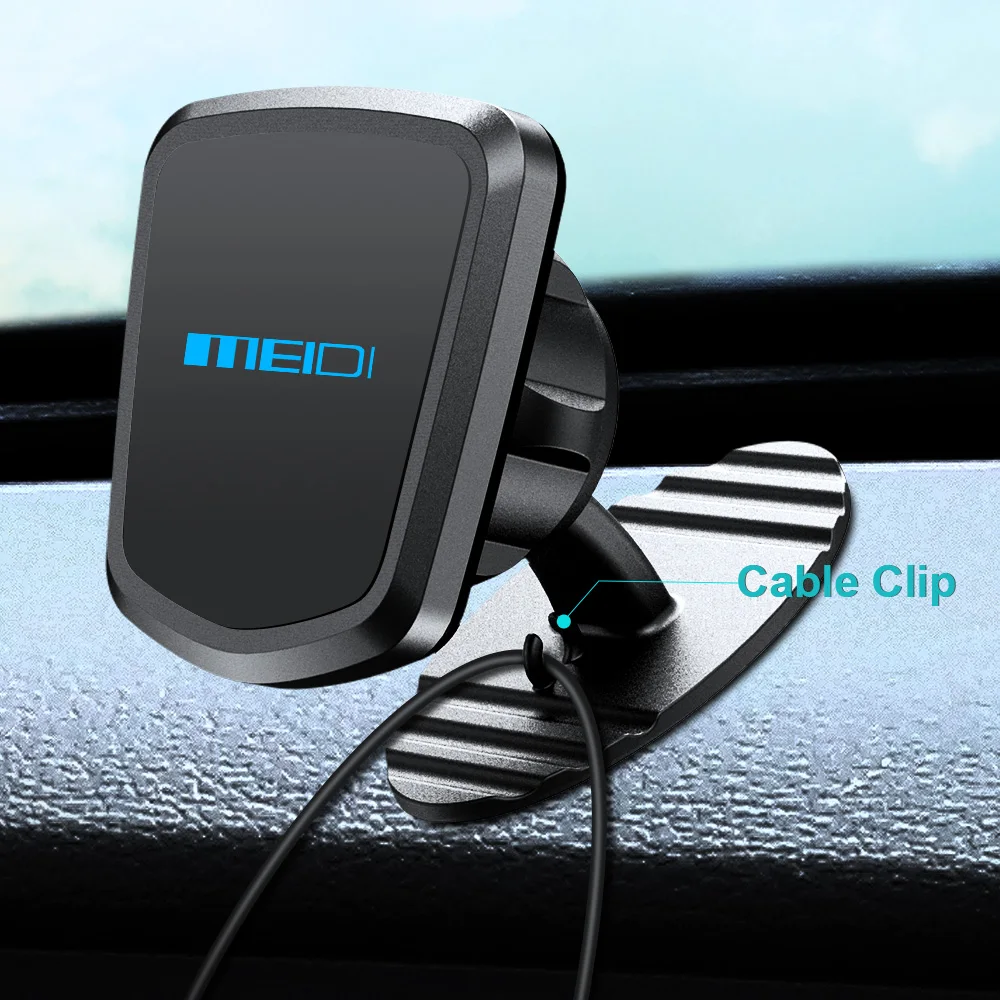 Магнитный автомобильный держатель для телефона MEIDI крепление на приборную - Фото №1