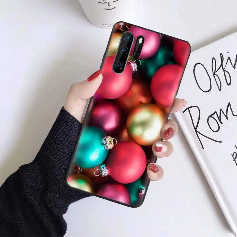 BS086-6 Рождественский черный чехол для huawei mate 30 20 10 P30 P20 P10 Pro Lite P Smart Z мягкий чехол для телефона - Цвет: BS086-6