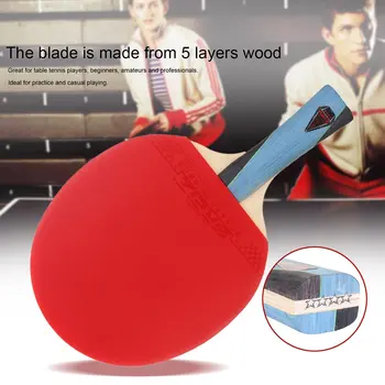 

REIZ Short Or Long Handle Shake-hand Table Tennis Racket 4 Stars Ping Pong Paddle Professional Racket For Match Training Hot