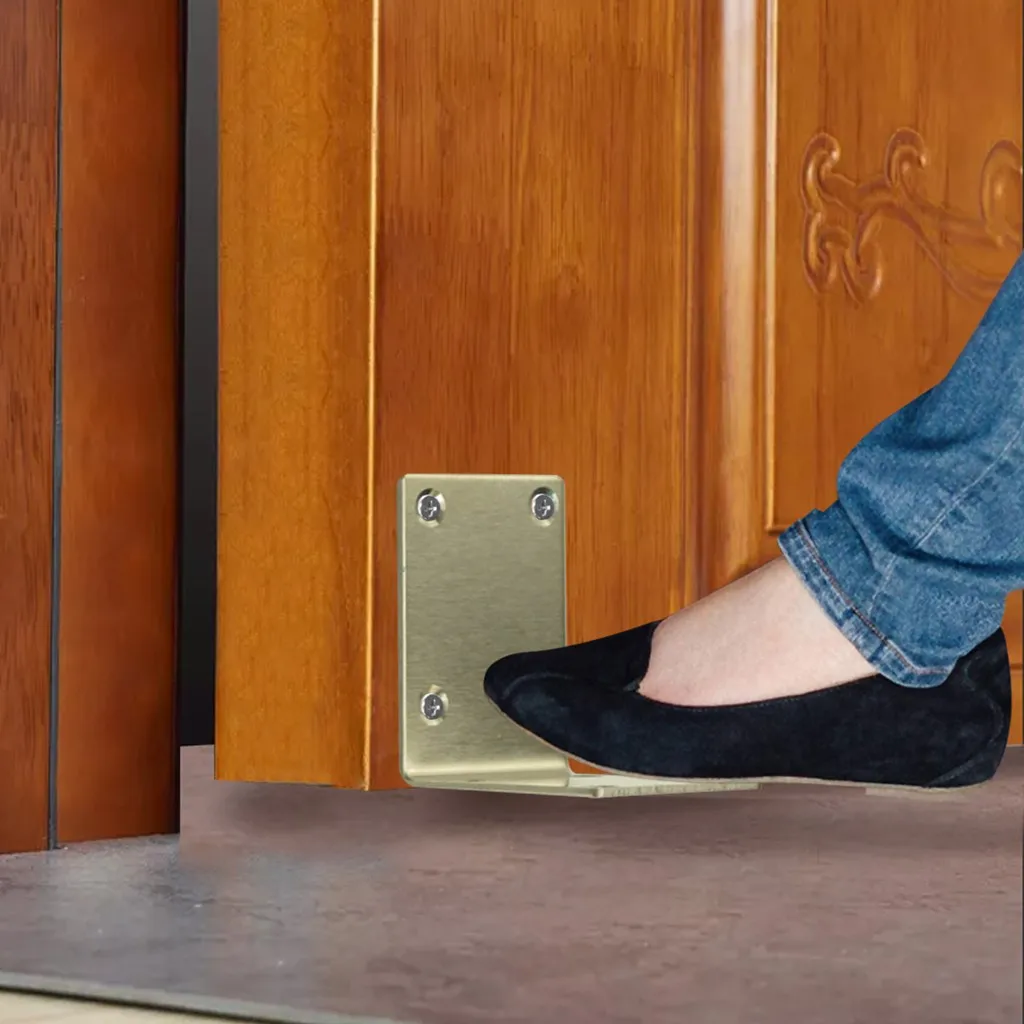 Hands Free бесконтактной Foot отпирание двери Ручка скоба Толстые металл Удобство