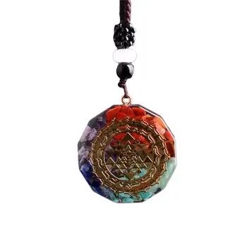

Geometry Chakra Energy Necklace Orgonite Pendant Sri Necklace Yantra Meditation Jewelry Sacred