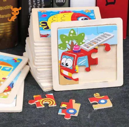 

Kids Toy Wood Puzzle Wooden 3D Puzzle Jigsaw for Children Baby Cartoon Animal/Traffic Puzzles Educational Toy