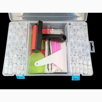 

5D diamond painting Sticker box accessories tools kit for diamond Embroidery Accessories Bead Organizer Storage Case Container