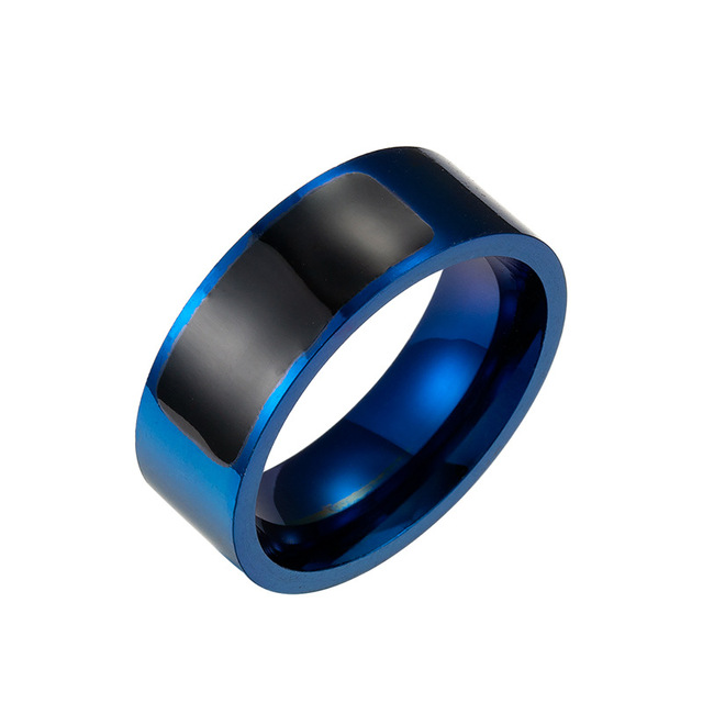 NFC Multifunctional Stainless Steel Waterproof Smart Digital Technology Couple Ring, For Android/iPhone Mobile Phone