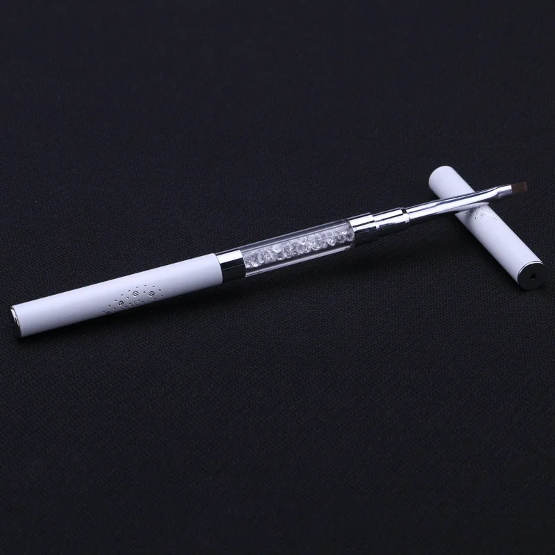 Manicure Fountain Pen Lace Pen raysteak bi Drawing Pen Manicure Implement Three Bottles Drill Rod Double-headed Pen Set Wholesal