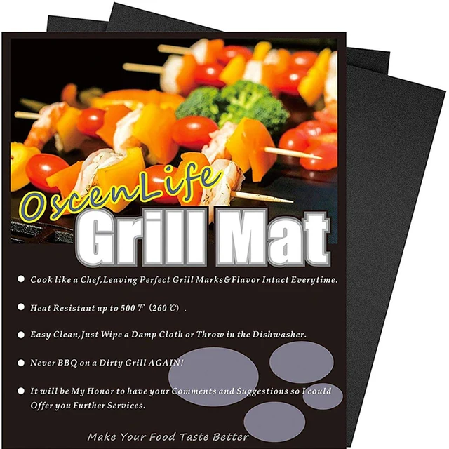 40X33Cm Bbq Nem Tapadó Szőnyeg Ptfe Grill Barbecue Kültéri Ellenállás Sütőpad Újrafelhasználható Főzőlap Tiszta Parti Konyhai Szerszámok