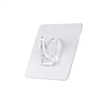 

Traceless Hook Strong Hole Free Wholesale Magic Paste Wall Bathroom Suction Kitchen Hook Transparent Hanging Strong Cup U0M1