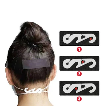 

30pc Soft Mini mask Ear hooks Buckle comfortable adjustable mouth mask strap loose for disposable face masks earache preventions