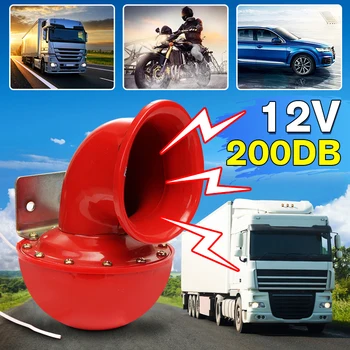 

Loud 200DB 12V Electric Snail Horn Air Horn Raging Sound For Car Motorcycle Truck Boat Crane 2020 New Car Air Snail Bull Horn