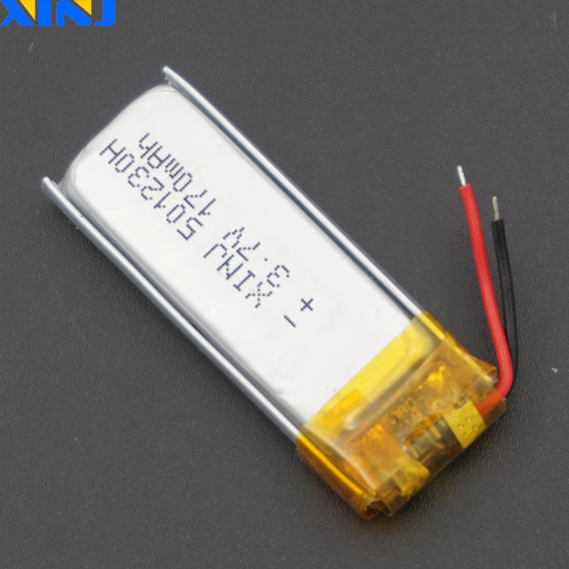 XINJ 3,7 V 170 mAh литий-полимерная батарея литий-полимерный элемент 501230 для dvc Смарт-часы mp4 наушники bluetooth-динамик для наушников