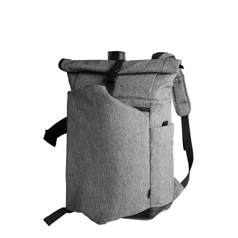 

CAI Folded Zipper Waterproof Man Backpack Hasp High Capacity Travel Bag Anti-Theft 15.6" Laptop Male Casual Autumn Style Bags