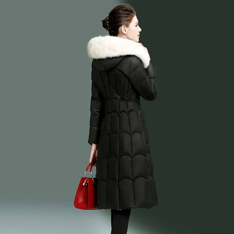 Fashion Brand Winter Donsjack Vrouwen Fox Fur Hood Down Jas Vrouwelijke Lange Parka Dames Koreaanse Elegante Uitloper Hiver 16467 Fashion Brand Winter Donsjack Vrouwen Fox Fur Hood Down Jas Vrouwelijke Lange Parka Dames Koreaanse Elegante Uitloper Hiver 16467