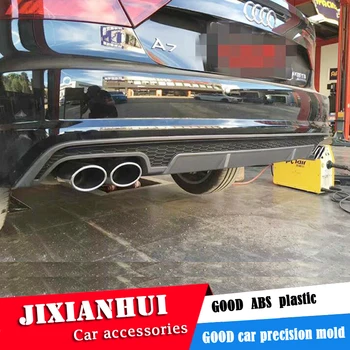 

For Audi A7 S7 Body kit spoiler 2016-2017 For Audi A7 RS7 ABS Rear lip rear spoiler front Bumper Diffuser Bumpers Protector
