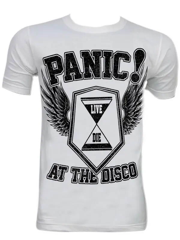 Panic! at the Disco Brendon Urie New Wave Punk Men Woman White T-Shirt S M L XL Loose Black T shirts Homme Tees |