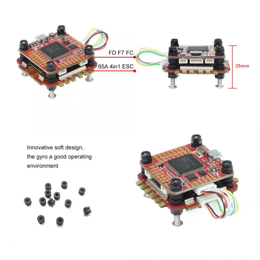 FD765-VTX F7 FC L431 65A BLHeli_32 4 в 1 VTX 3-6S укладки ESC для 180 мм-1000 мм Рамка комплект для радиоуправляемого дрона