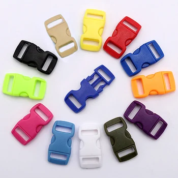 

1PC Mini Bag Strap Parts Plastic Side Release Buckles Dual Adjustable Tactical Backpack Dog Straps Colorful DIY Bag Accessories