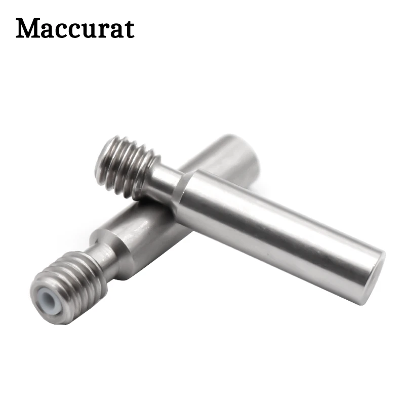 5 шт./лот MK8 M6 горло с PTFE 6*30 мм резьба из нержавеющей стали длиннее подача 1 75 нити