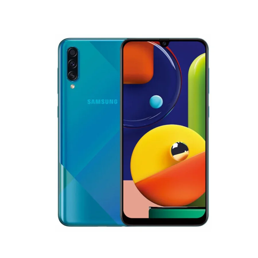 Мобильный телефон samsung Galaxy A50s A5070, 6 ГБ ОЗУ, 128 Гб ПЗУ, 6,4 дюймов, четыре ядра, тройная задняя камера, экран, отпечаток пальца, две sim-карты - Цвет: 6GB 128GB Green