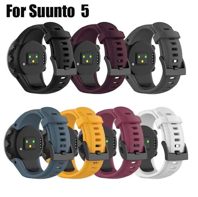 50 шт. силиконовый ремешок для часов Suunto 5 Смарт-часы замена браслетный ремешок для часов с отверткой для Suunto 5