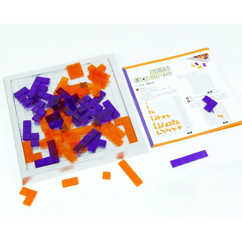 N024 тетрис игра Дошкольная деревянная Tangram головоломка игрушки волшебство интеллектуальная развивающая детская игрушка подарок