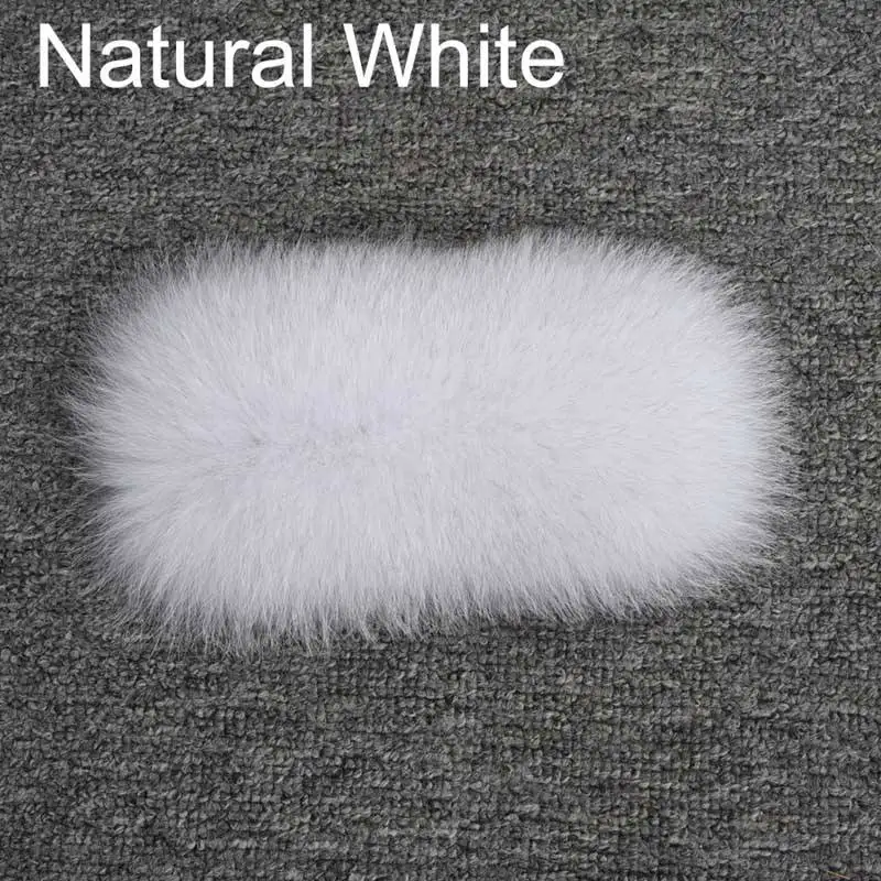 Natural White Высокое качество натуральный Лисий мех жилет для женщин зимние теплые меховые жилеты Женский короткий жилет S7616 - Цвет: Natural White